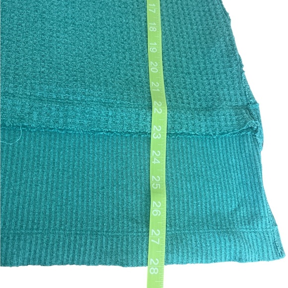 Free People We The Free Thermal Oversized Tunic Aqua Size XS - Picture 6 of 6